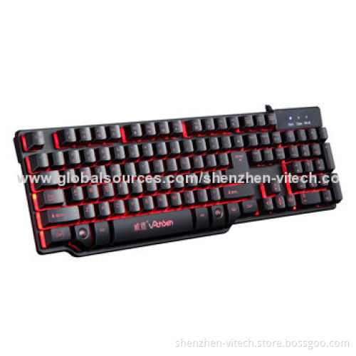 Custom Flexible Overlay Mechanical Keyboard with Red Color
